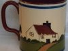 Longpark Pottery Mug for Henleys Cyder, cottage pattern