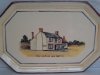 Watcombe Pottery Tray showing the Leather and Bottle Pub