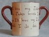Watcombe Pottery Cider Mug, showing motto