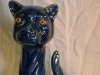 Aller Vale 12ins forward facing Cat, blue glaze