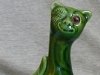 Aller Vale 5ins Winking Cat green glaze, note different shape