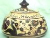 Crown Dorset Tobacco Jar. Marked John Russell and \'1916\' on reverse