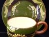 Watcombe Pottery Cup & Saucer with art nouveau pattern