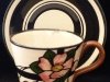 Longpark Pottery, Cup and Saucer with Rose 