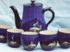Coffee Set decorated with Pixies, marked \'Made for Herberts\' a Daison Art Pottery retailer