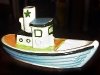 Dartmouth Pottery.-tug-boat-coloured