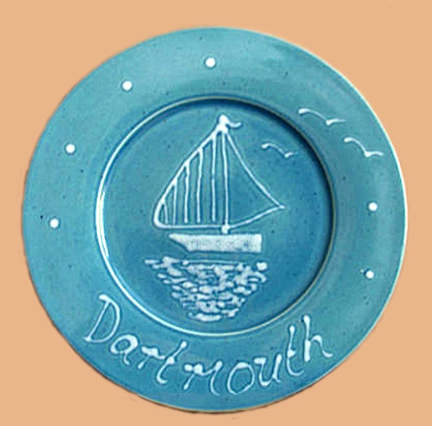Sailboat plate made in the last period