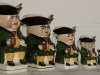 Set of Dark Green Devonmoor Toby Jugs, 8.5