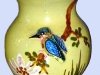 Devon Tors kingfisher vase