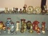 Aller Vale pottery pattern codes; 5 pics of a display at a TPCS meeting in the 1990s. #1