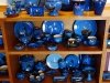 Torquay blue pots of different potteries.