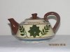 £52 Torquay pottery Teapot with badge of the Devons regiment Dec \'14