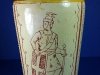 £94 Aller Vale vase with sgraffito knight Nov \'15