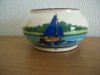£8 Watcombe pot with unusual blue boat Nov \'15