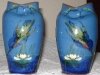 Longpark Pottery, matched pair of Vases, 6ins