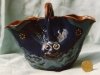 Longpark Art Pottery Basket with grotesque head on both sides