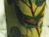 Longpark Art Pottery Vase decorated in North Devon style with a bird on stippled ground