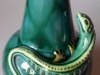 Longpark Art Pottery Vase with applied lizard chasing a fly
