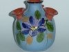 Longpark Pottery Udder Vase with floral decoration