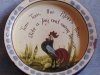 Longpark Pottery Baby Bowl with coloured cockerel and nursery rhyme