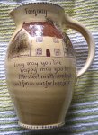 Score\'s cottageware on cream-coloured clay, his standard style