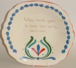 Willow Art Pottery Plate