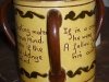 Aller Vale 3-handled Tyg in Kerswell Daisy with a humorous motto, courtesy Jo - thanks