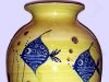 A vase fired at the Wellhouse pottery in 1997