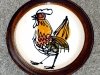Priddoe\'s Studio Pottery cockerel plate