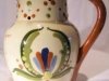 Watcombe Pottery Puzzle Jug, Scandy decoration, (another view), 8ins high (a large size)