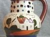 Watcombe Pottery Puzzle Jug, Cottage decoration, (fairly rare), 5ins high