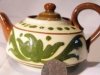 Aller Vale Teapot with unusual green scandy
