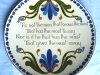 Longpark Pottery large Plate with double Scandy