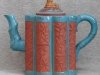Watcombe Pottery Teapot with celeste decoration