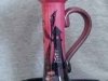 Torquay Pottery Candleholder with Windmill on pink ground
