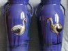 Torquay Pottery pair of Vases with applied Birds