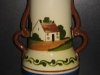 Watcombe Pottery 4-handled Vase, 8 ins high