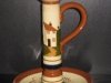 Watcombe Pottery Chamber Stick,10 ins high