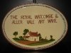 Watcombe Pottery Platter Advertising \'The Royal Watcombe and Aller Vale Art Ware\'