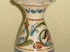 Watcombe Vase with flared rim and scrolls on cream ground, the Aller Vale B1 pattern