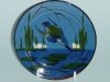 Watcombe Plate with Kingfisher diving to the right