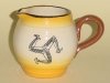 Watcombe Jug with the Isle of Man symbol