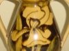 Watcombe Vase with flower on green ground