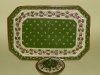 Watcombe Dressing table Tray and covered Bowl in Ladybird pattern on green ground
