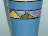 Watcombe Beaker with Art Deco pattern on blue ground