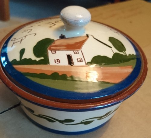 Watcombe Butter Bowl with Cover