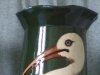 Watcombe Vases with matching pair of wading birds by Collard, 14 ins