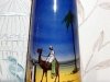 Tall desert scene vase